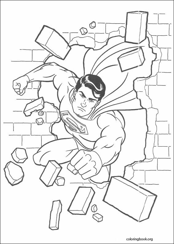 Superman coloring page (010)