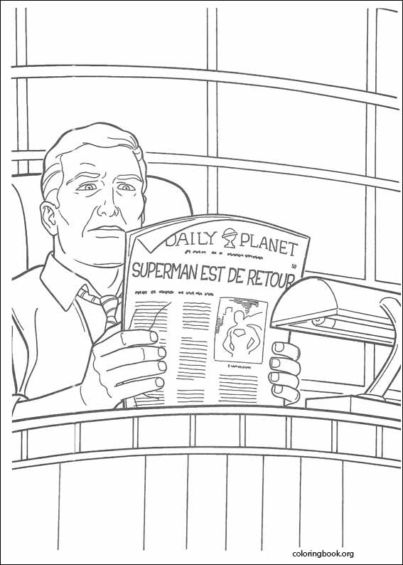 Superman coloring page (014)