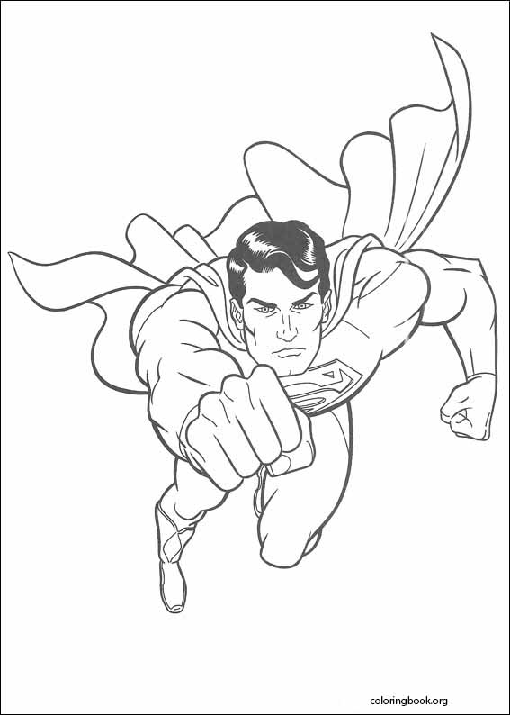 Superman coloring page (015)