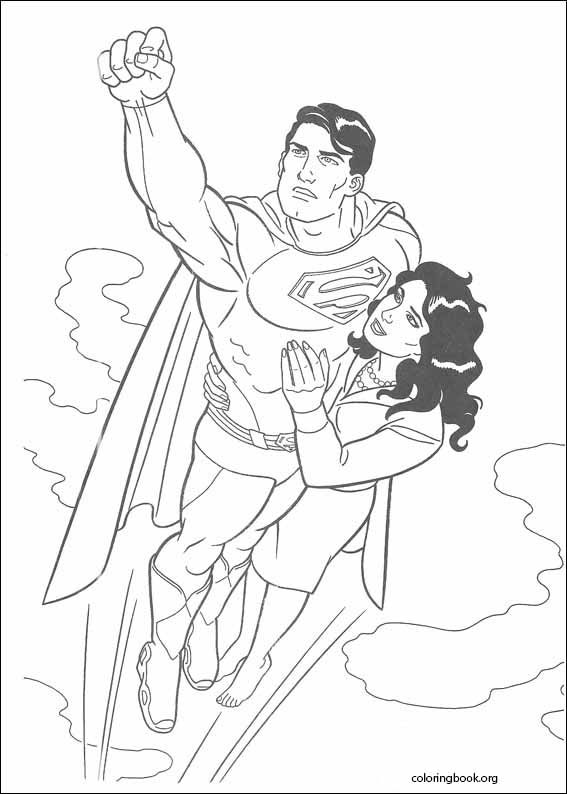 Superman coloring page (019)