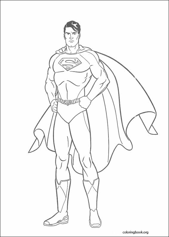Superman coloring page (022)
