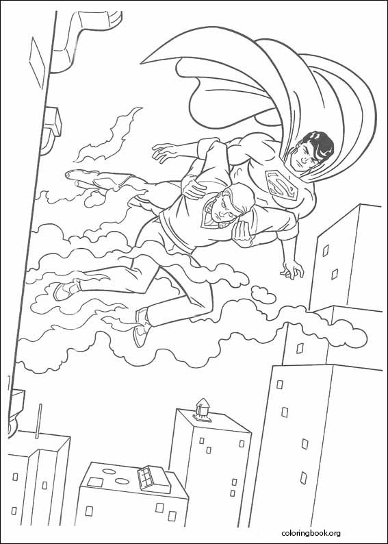 Superman coloring page (023)