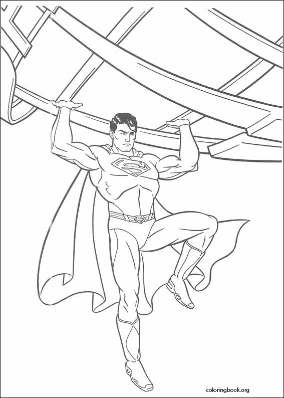 Superman coloring page (026)