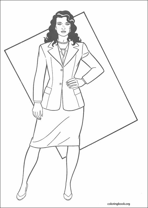 Superman coloring page (032)