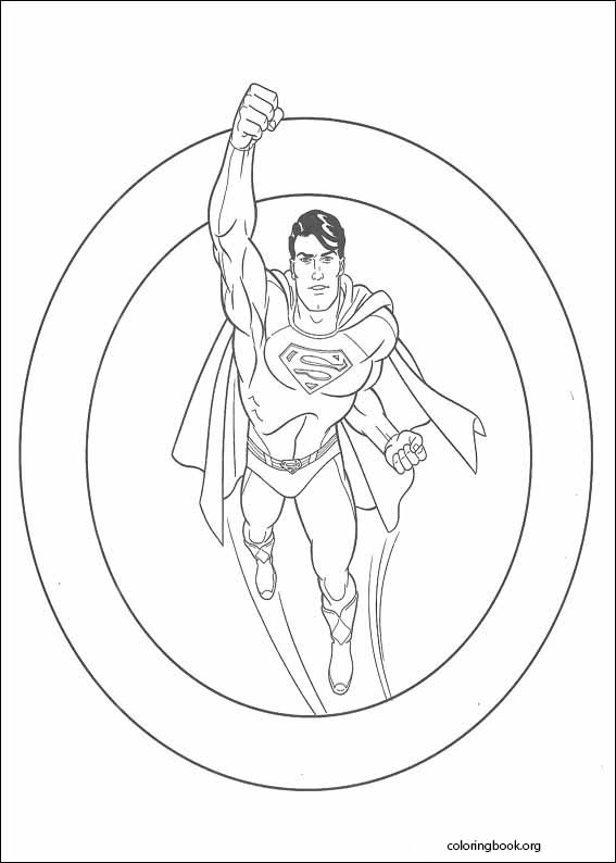 Superman coloring page (034)
