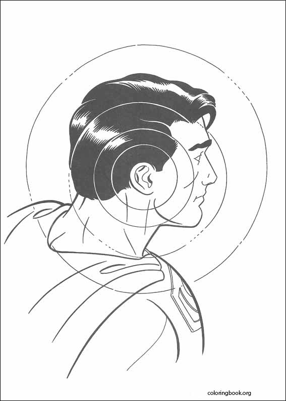 Superman coloring page (036)