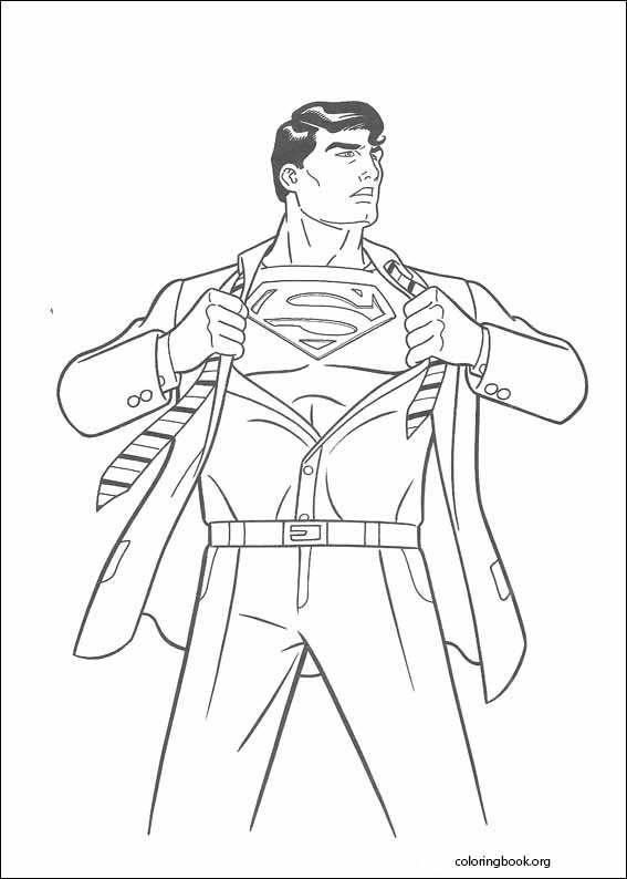 Superman coloring page (037)