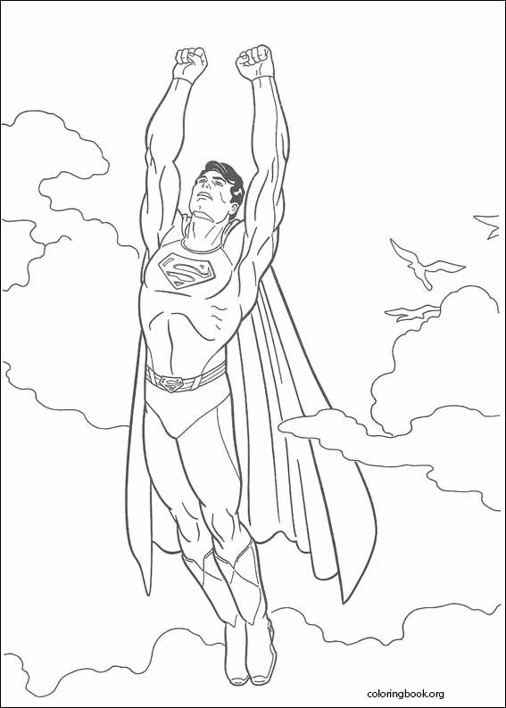 Superman coloring page (040)