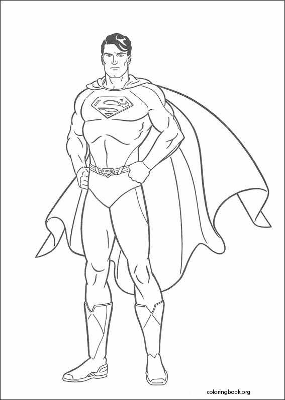 Superman coloring page (041)