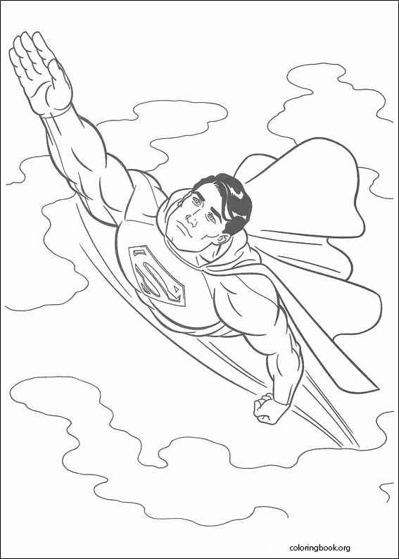 Superman coloring page (042)