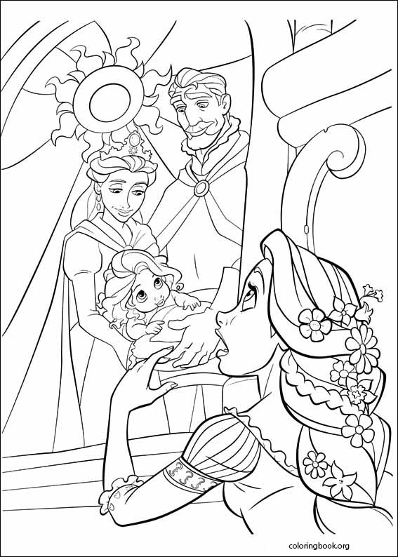 Tangled coloring page (009)
