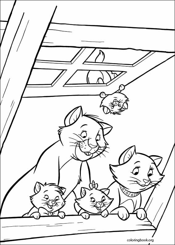 The AristoCats coloring page (001)