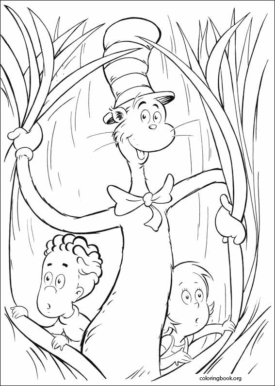 The Cat In The Hat coloring page (006)