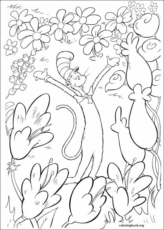 The Cat In The Hat coloring page (012)
