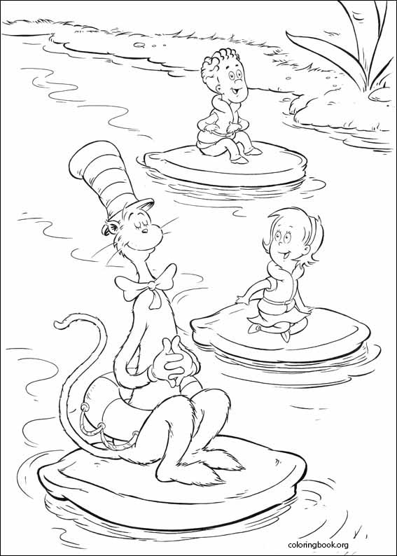 The Cat In The Hat coloring page (015)