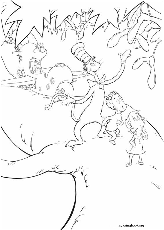 The Cat In The Hat coloring page (020)