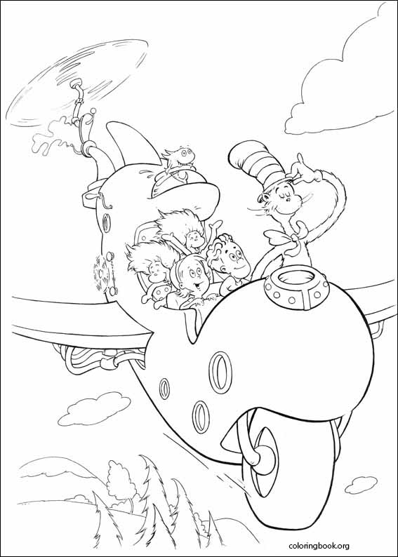 The Cat In The Hat coloring page (021)