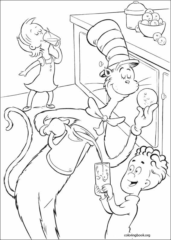 The Cat In The Hat coloring page (024)