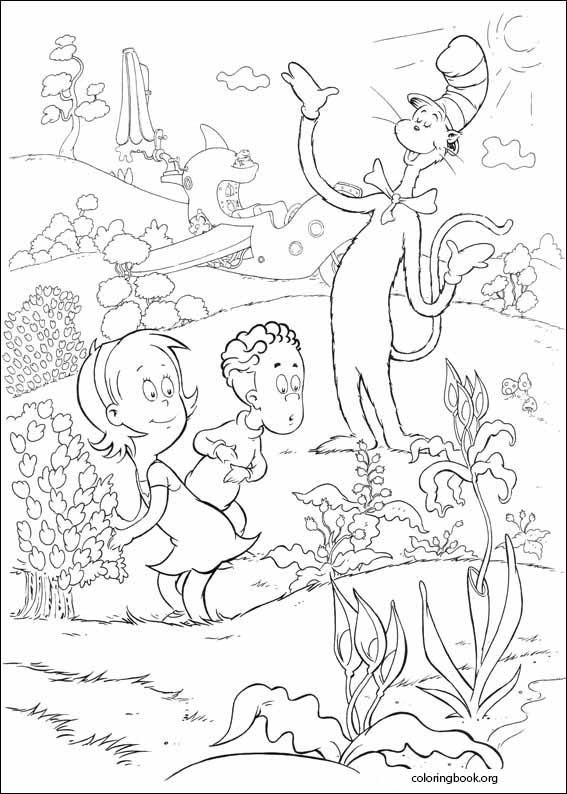 The Cat In The Hat coloring page (026)