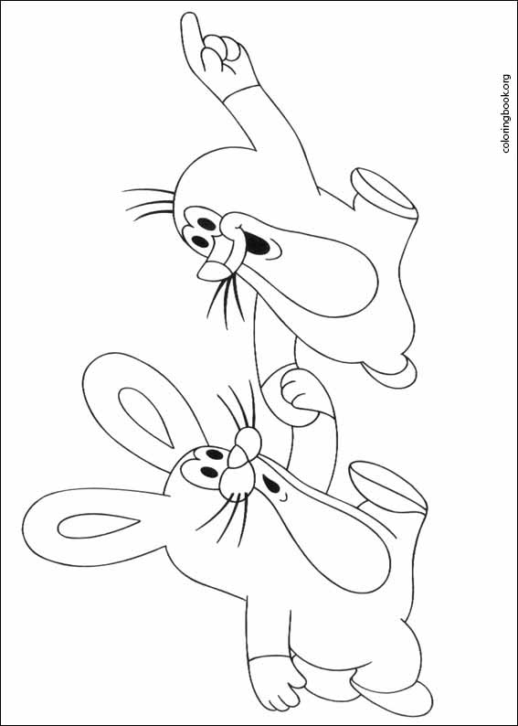 The Mole coloring page (010)