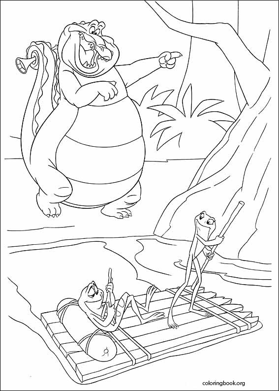 The Princess And The Frog coloring page (002)