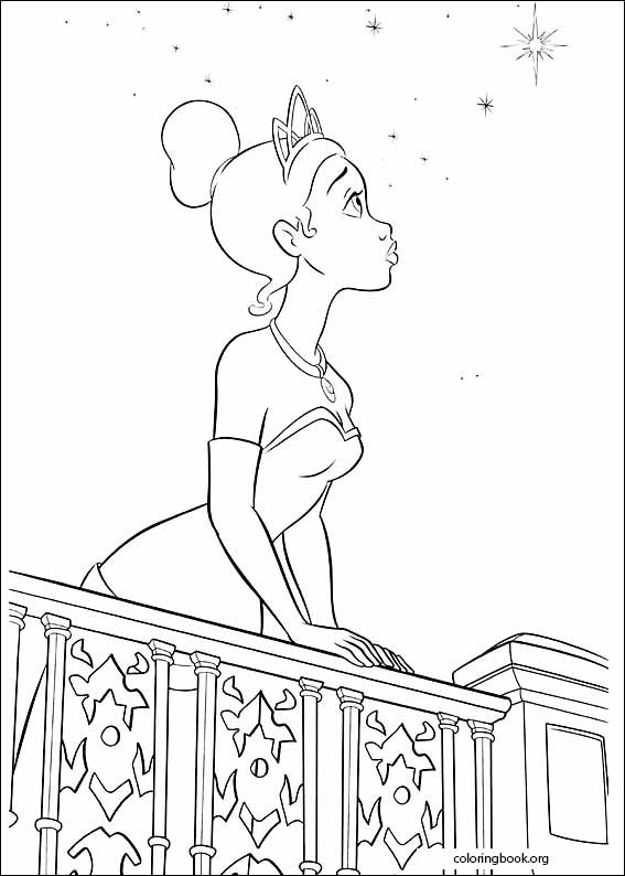 The Princess And The Frog coloring page (034)