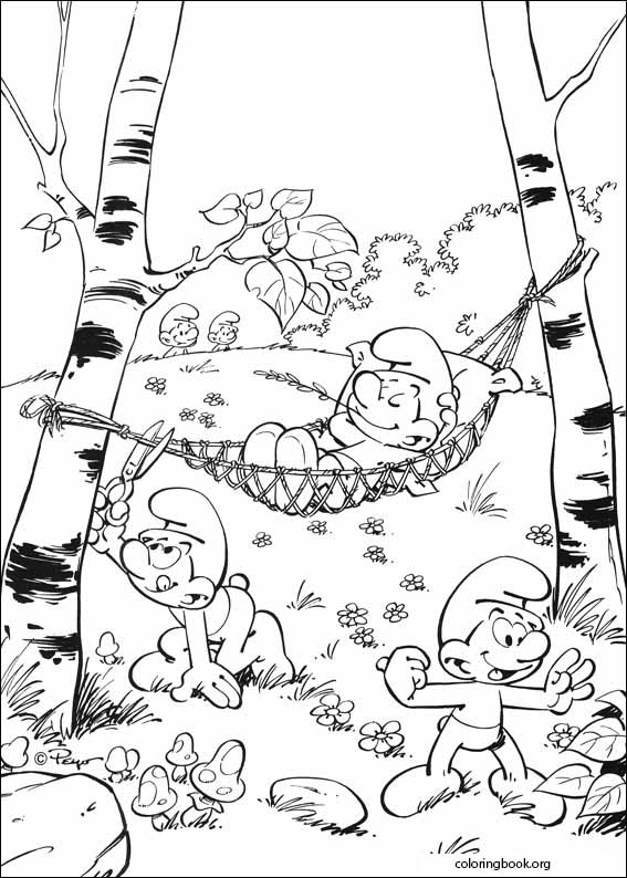 The Smurfs coloring page (008)