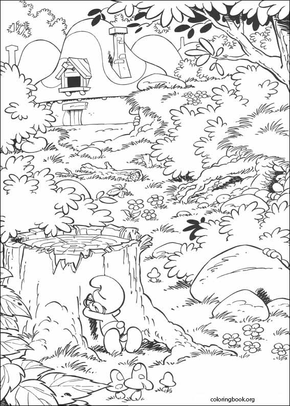 The Smurfs coloring page (023)