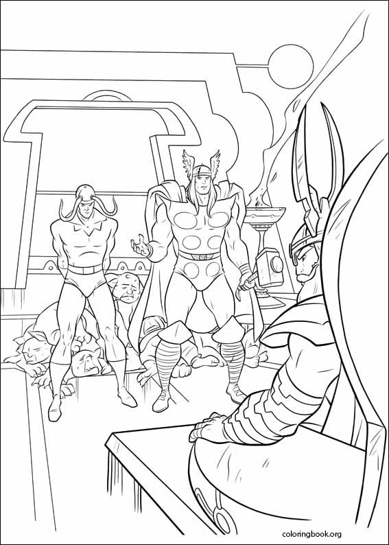 Thor coloring page (002)