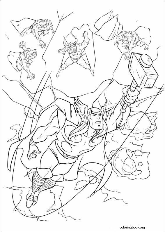 Thor coloring page (004)