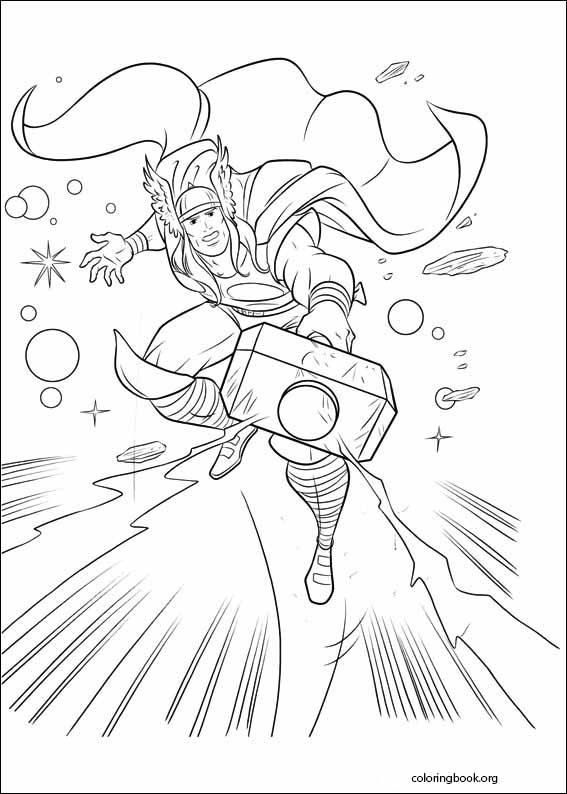 Thor coloring page (005)