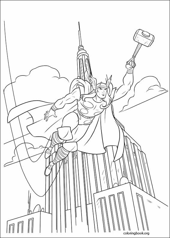 Thor coloring page (007)