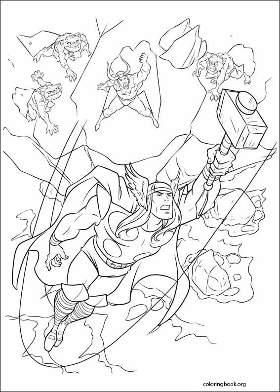 Thor coloring page (009)