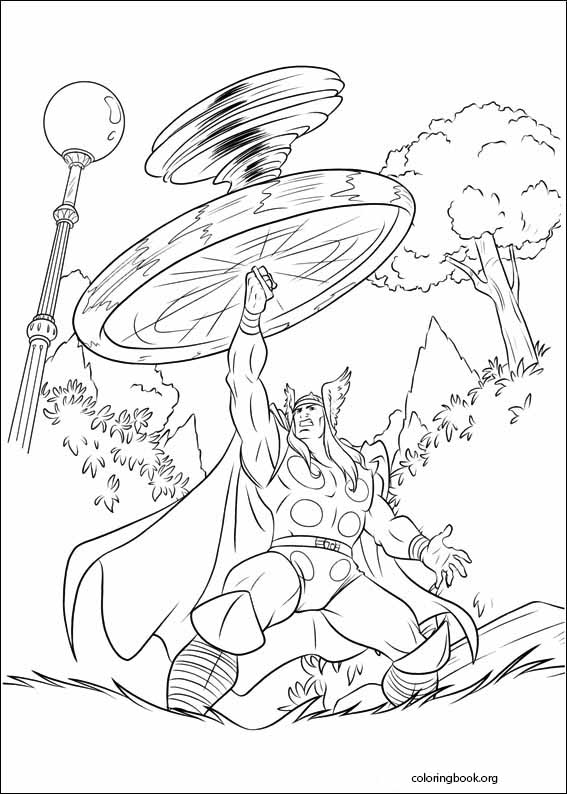 Thor coloring page (011)