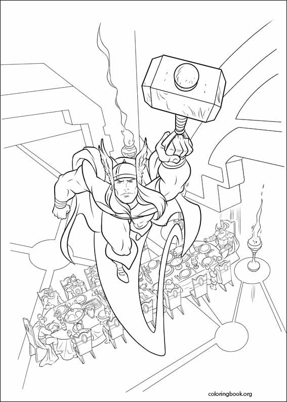 Thor coloring page (015)