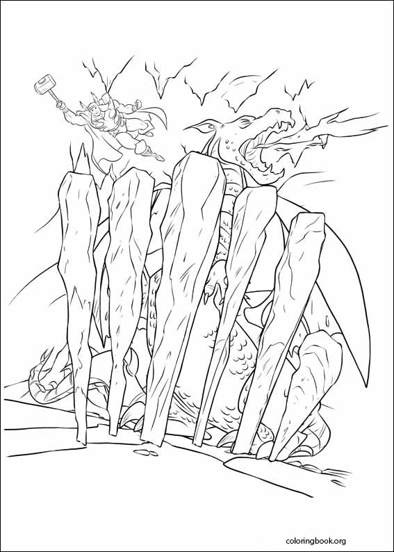 Thor coloring page (016)