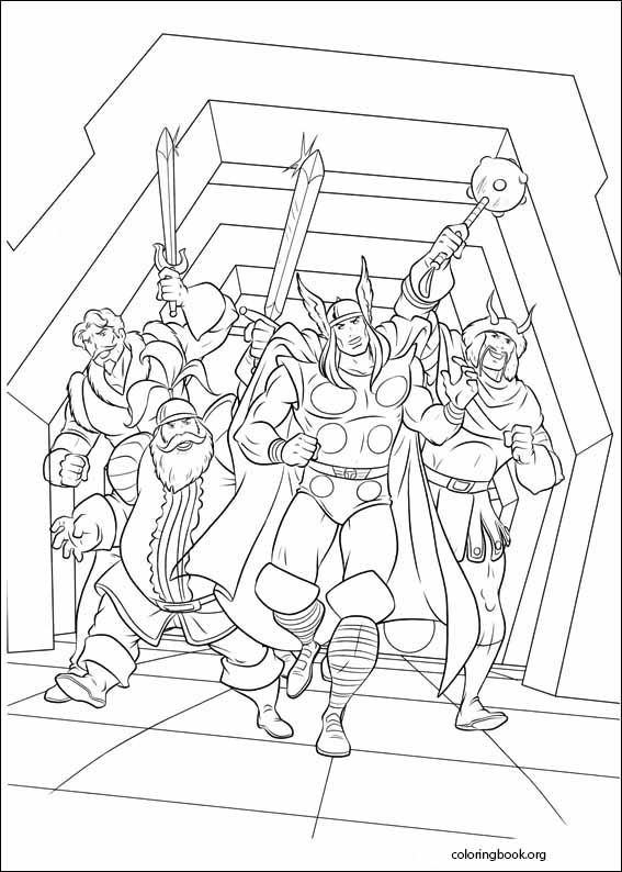 Thor coloring page (019)