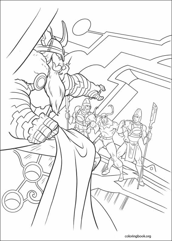 Thor coloring page (021)