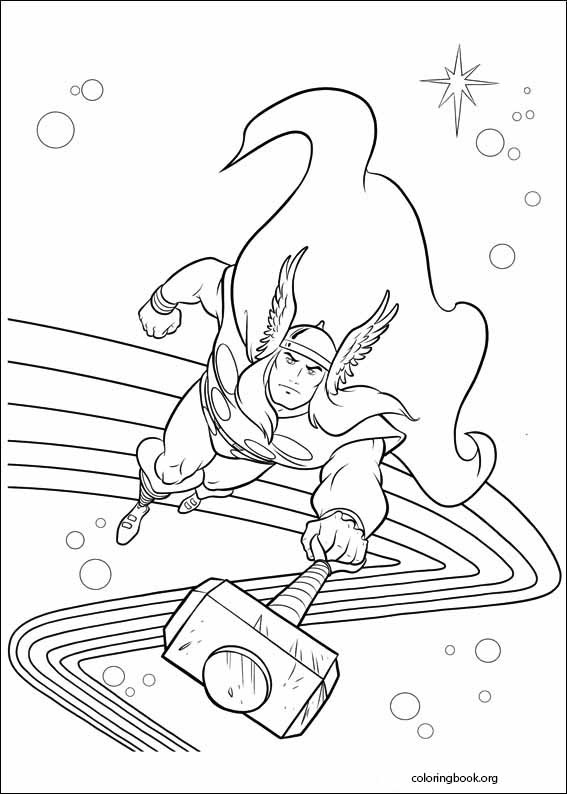 Thor coloring page (028)