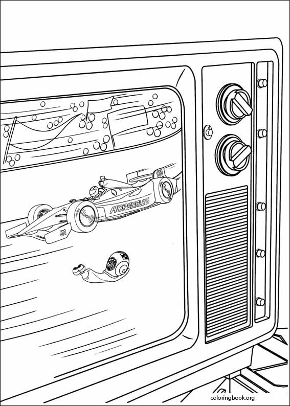 Turbo coloring page (007)