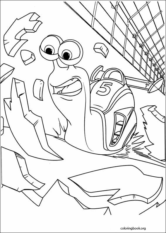 Turbo coloring page (008)