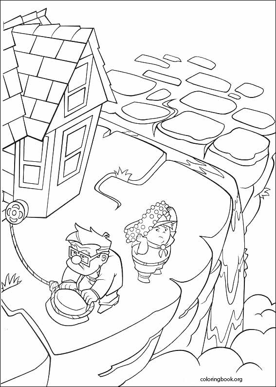 Up coloring page (041)