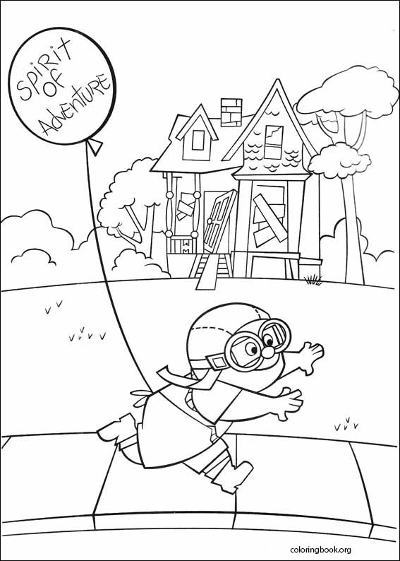 Up coloring page (055)