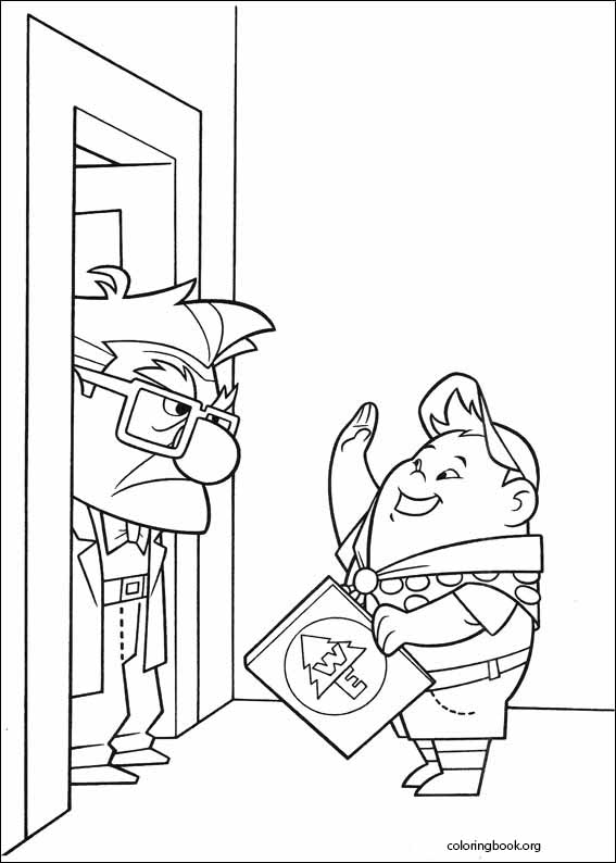 Up coloring page (057)