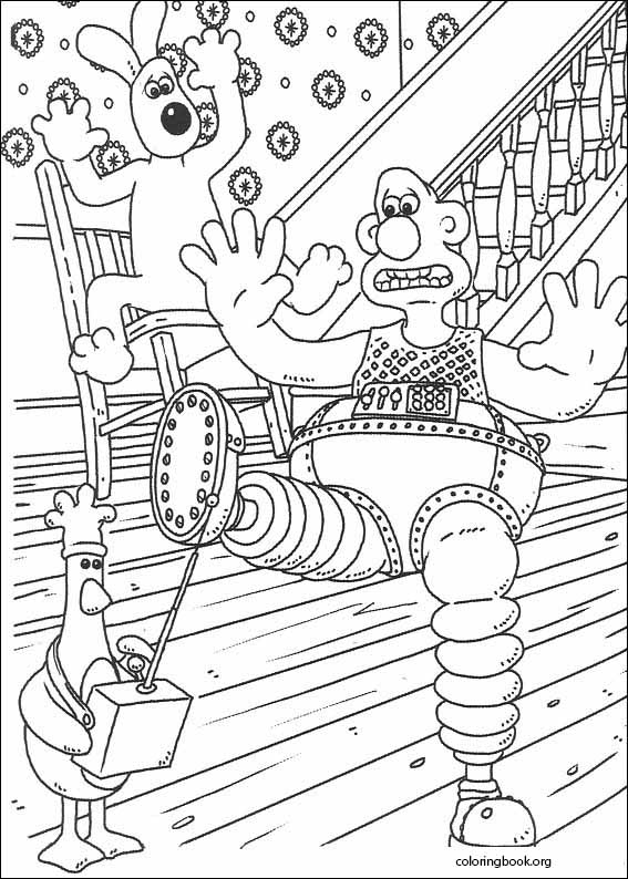 Wallace And Gromit coloring page (004)