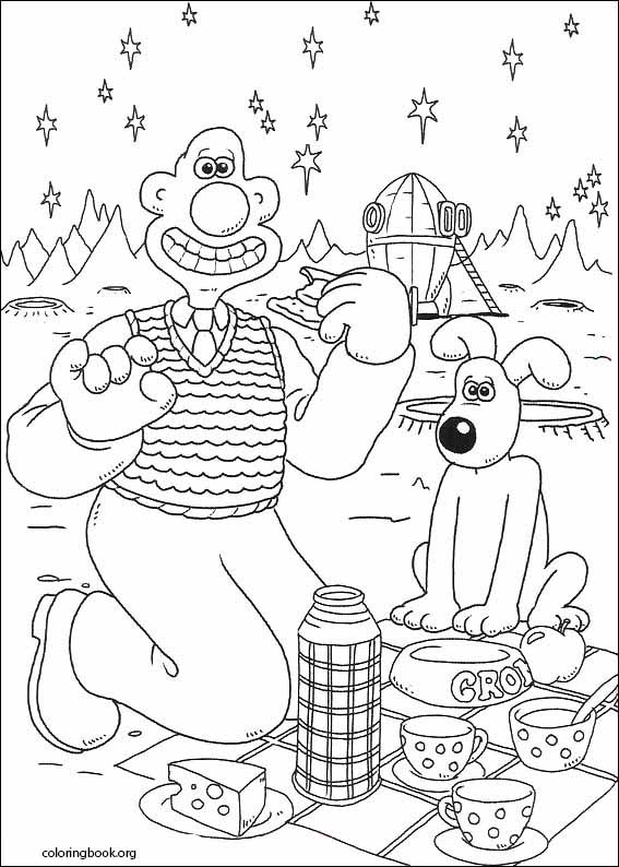 Wallace And Gromit coloring page (016)