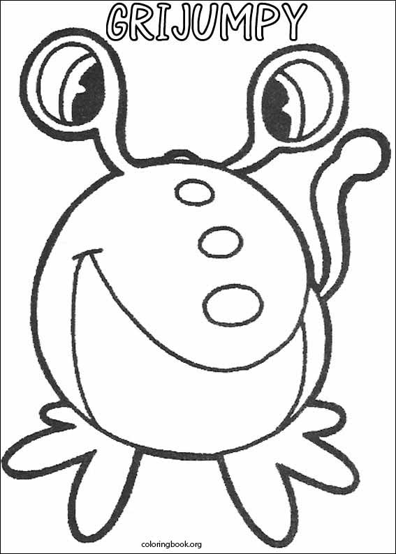 Yokomon coloring page (001)