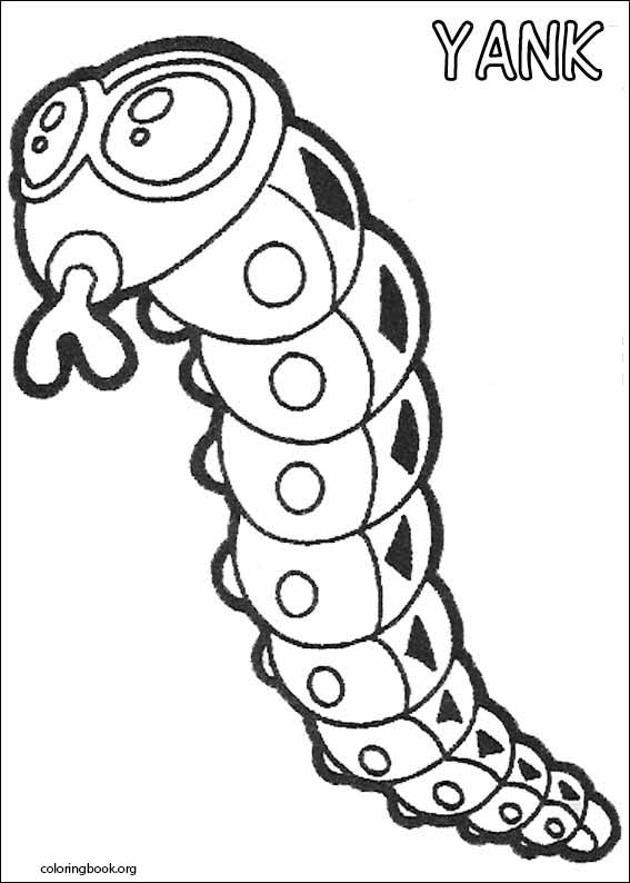 Yokomon coloring page (002)