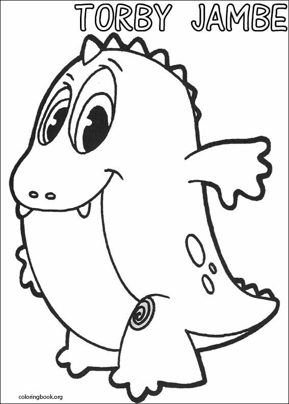 Yokomon coloring page (012)