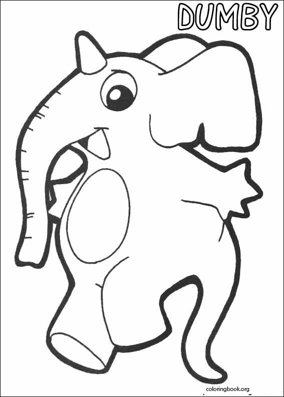 Yokomon coloring page (015)